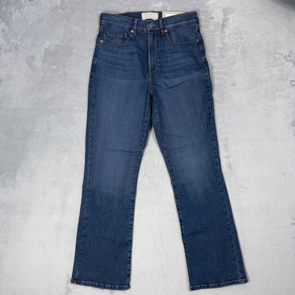 Everlane Women'The Authentic Stretch Slim Bootcut Jeana Indigo Wash Size 27 - Picture 2 of 11